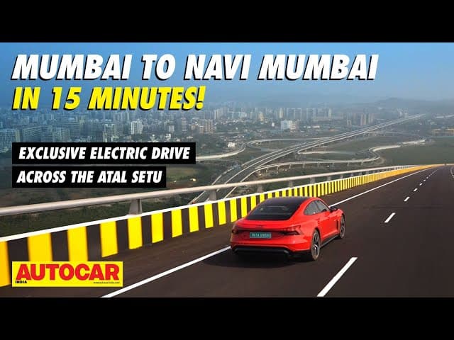Driving on Mumbai Trans Harbour Link video